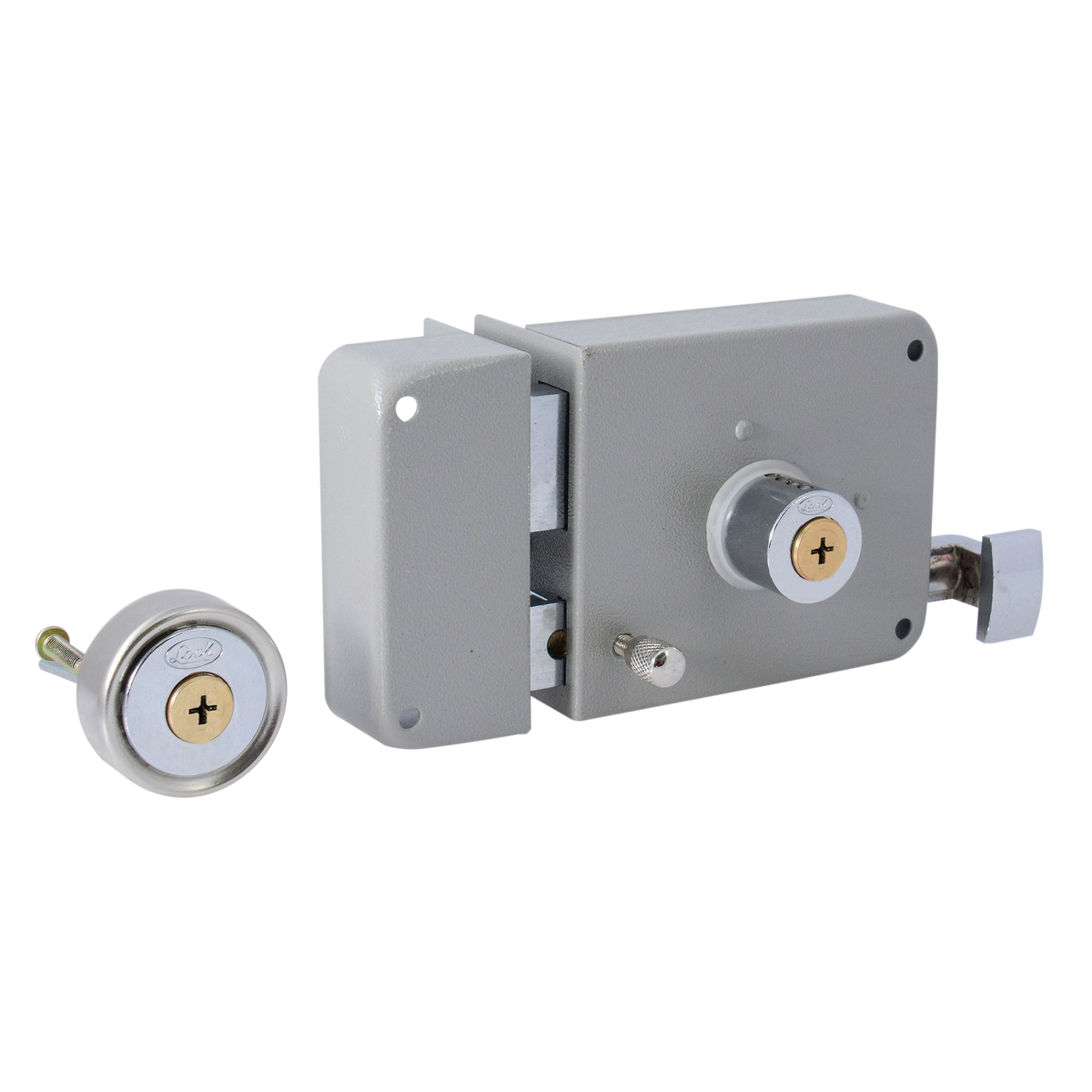 Cerradura sobreponer clásica función izquierda , llave tetra, en caja Lock 21CS