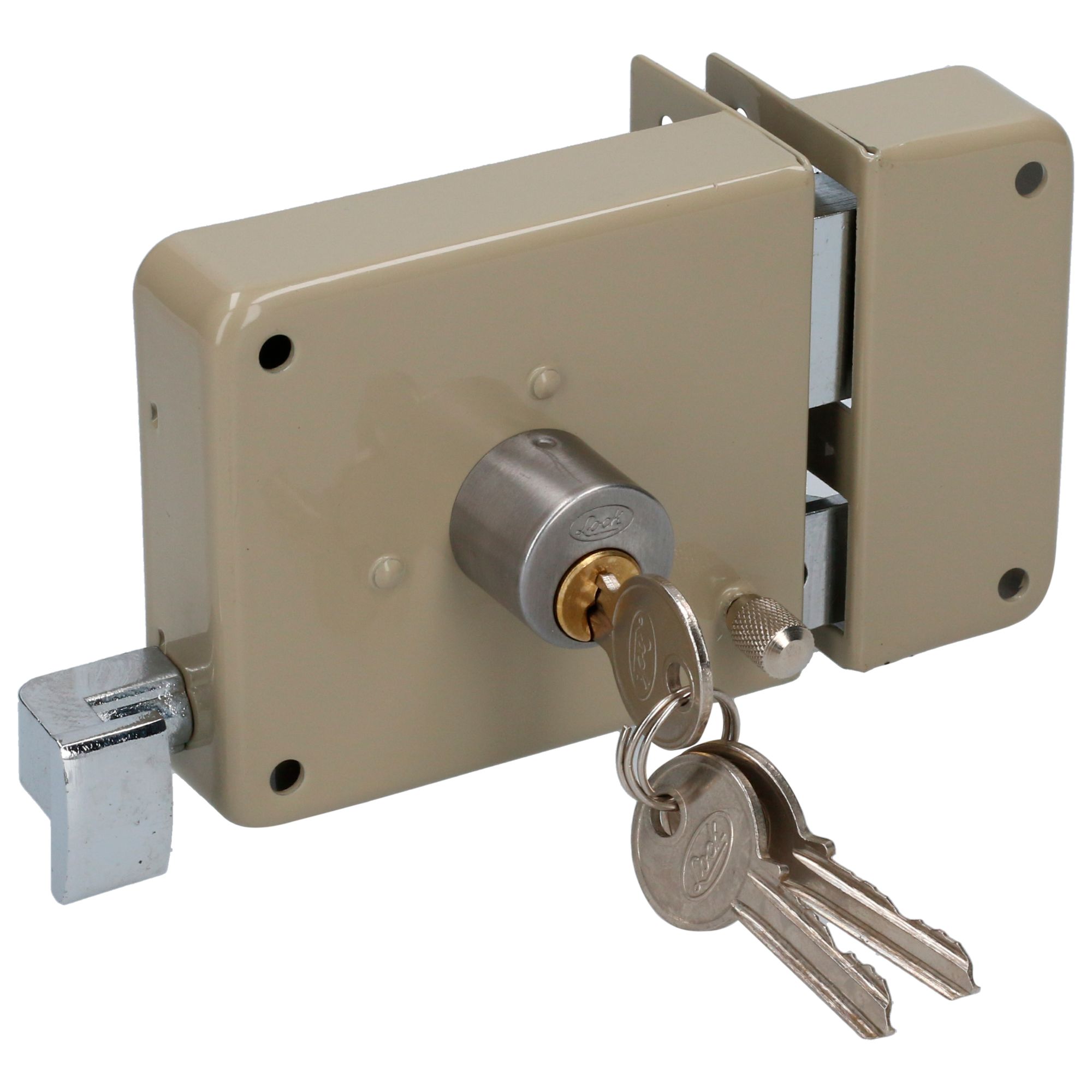 Cerradura sobreponer clásica función derecha, llave estándar, en caja Lock 26CS