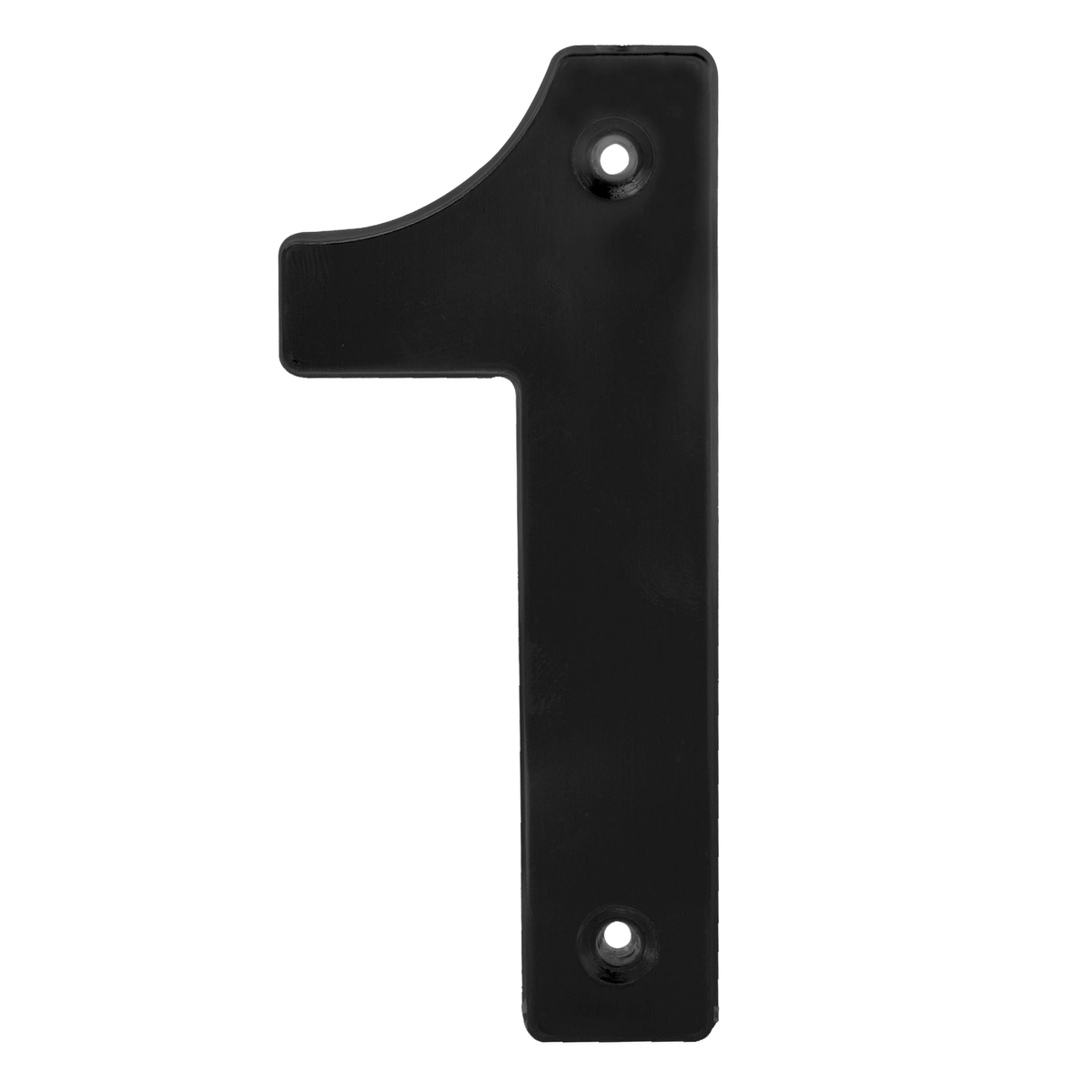 Número 1 bold 4″ negro Lock