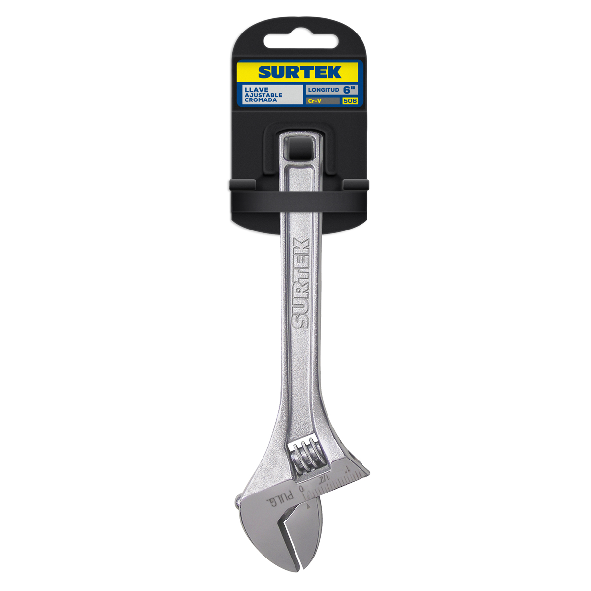 Llave perico 6" cromada Surtek