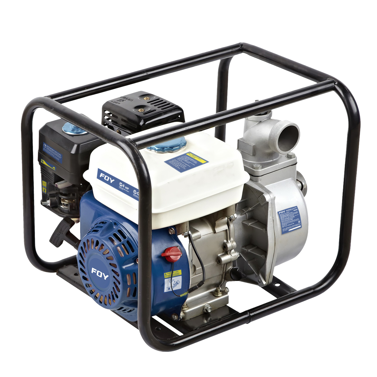 Motobomba a gasolina con diámetro de succión y descarga de 2 x 2″, 6 HP Foy MG322A
