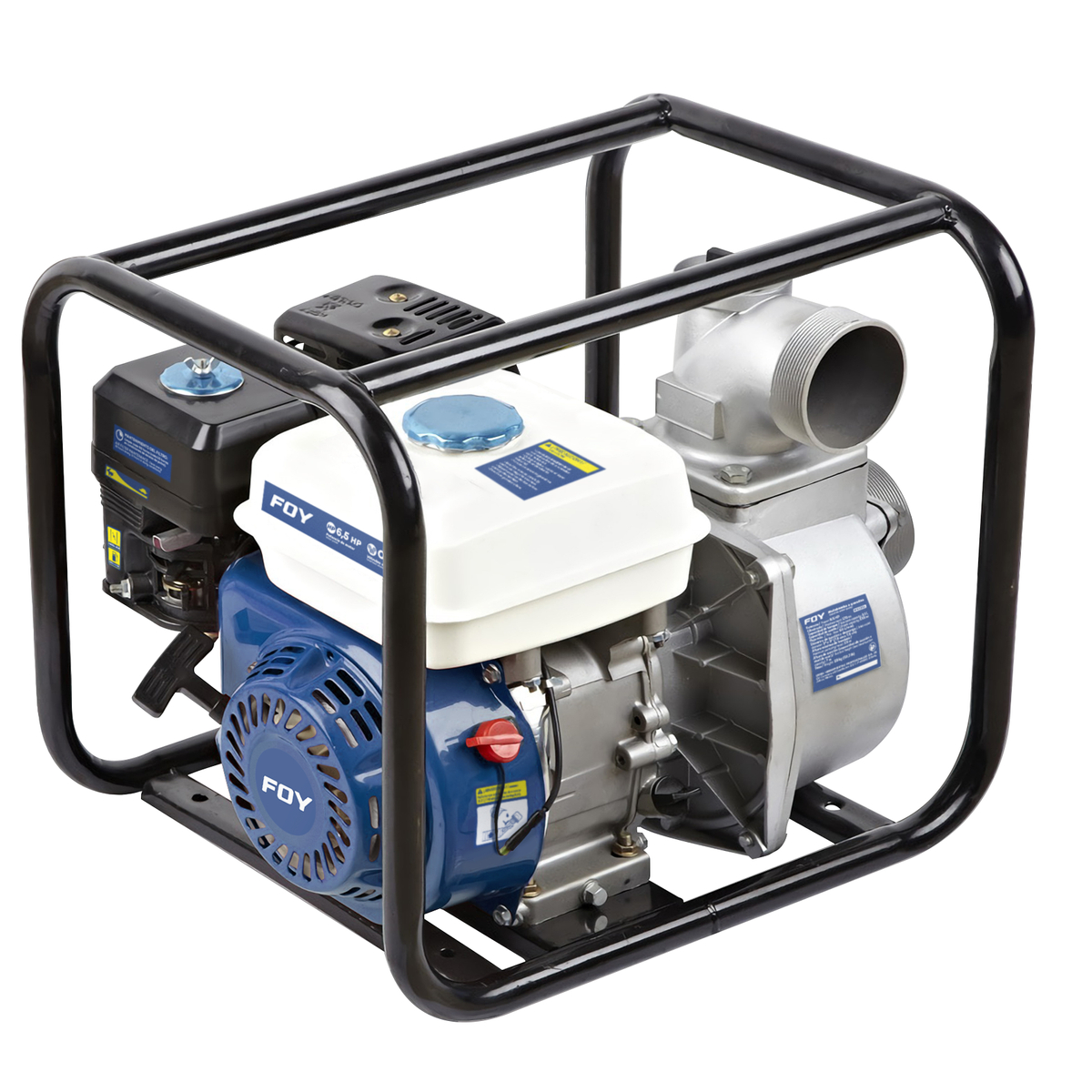 Motobomba a gasolina con diámetro de succión y descarga de 3 x 3″, 6.5 HP Foy MG333A
