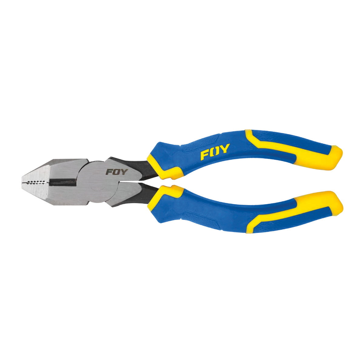 Pinza para electricista con mango bimaterial corte lateral de 8″ Foy PE8L
