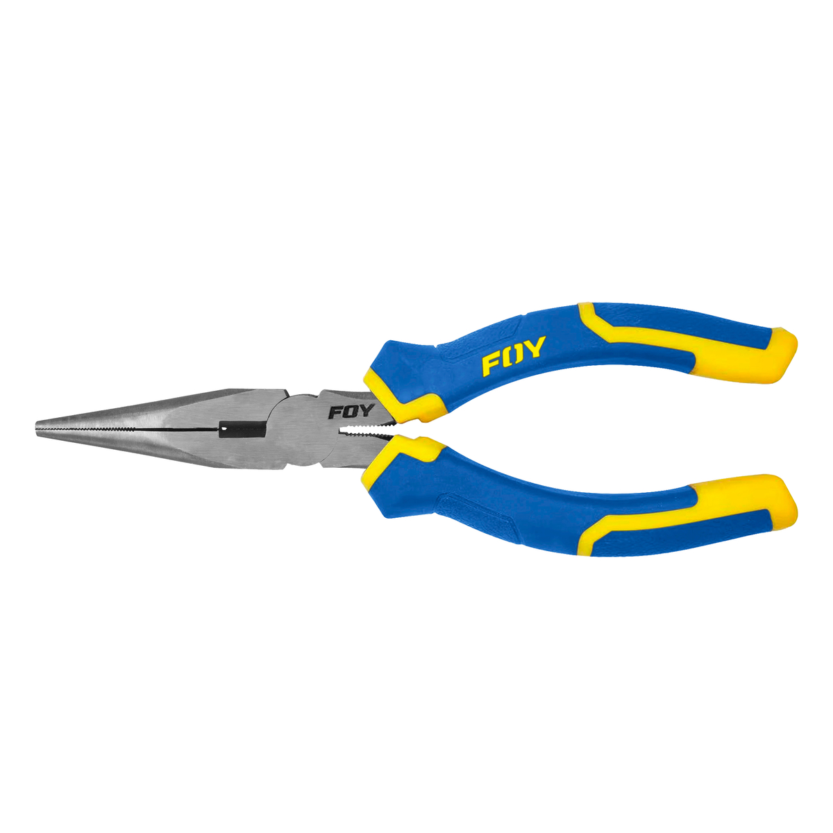 Pinza para electricista con mango bimaterial punta larga de 8″ Foy PE8PL Pinza para electricista con mango bimaterial punta larga de 8″ Foy PE8PL