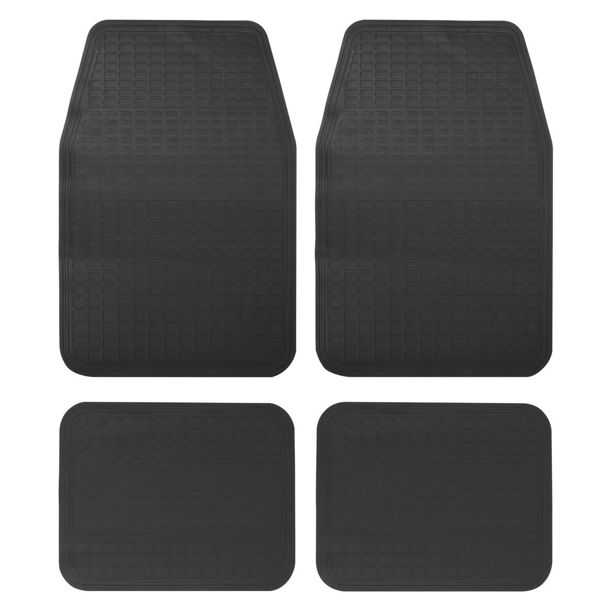Juego de tapetes para auto, 4 piezas, color negro Surtek TA4N
