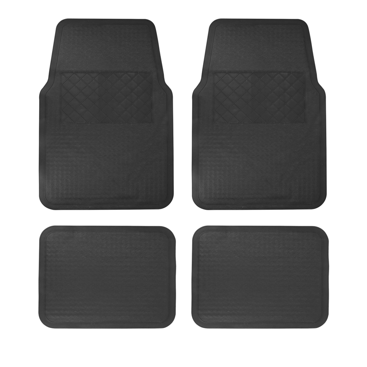Juego de tapetes para auto, 4 piezas, color negro Foy TA4NF