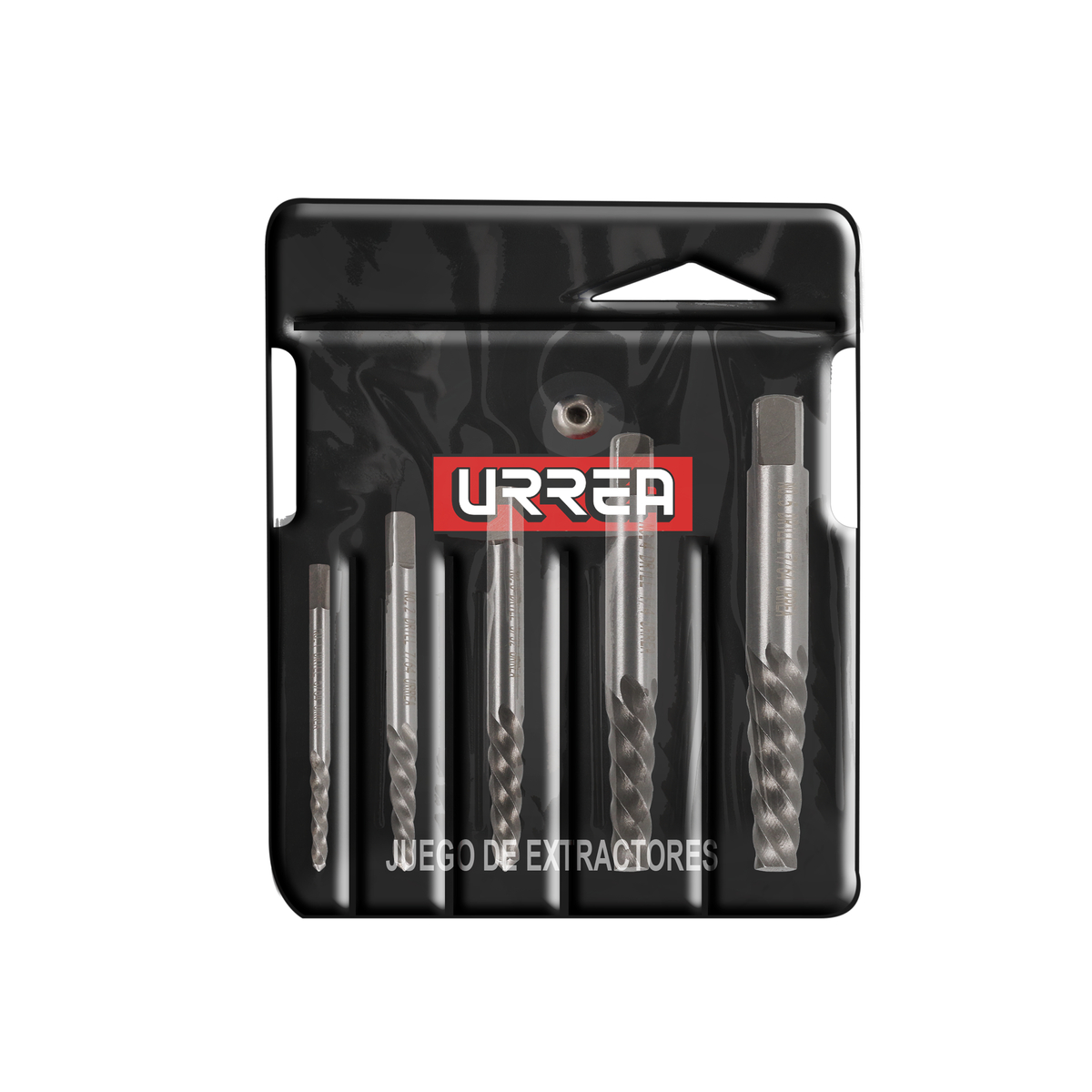 Juego de extractor "cola de cochino" para tornillos, 5 piezas Urrea