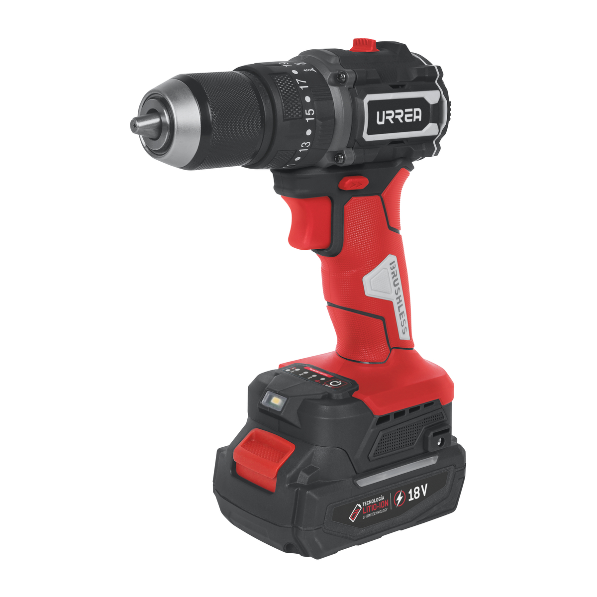 Rotomartillo de impacto 1/2″ bat Litio-ion 18 V 60 Nm Urrea