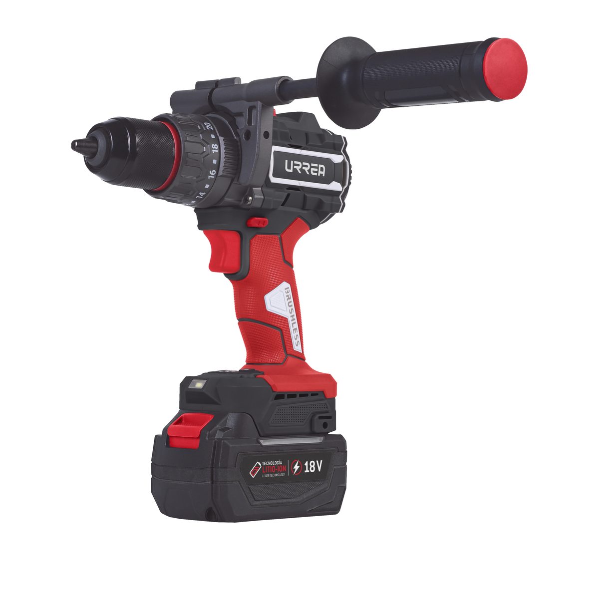Rotomartillo de impacto 1/2″ bat Litio-ion 18 V 150 Nm Urrea Rotomartillo de impacto 1/2″ bat Litio-ion 18 V 150 Nm Urrea